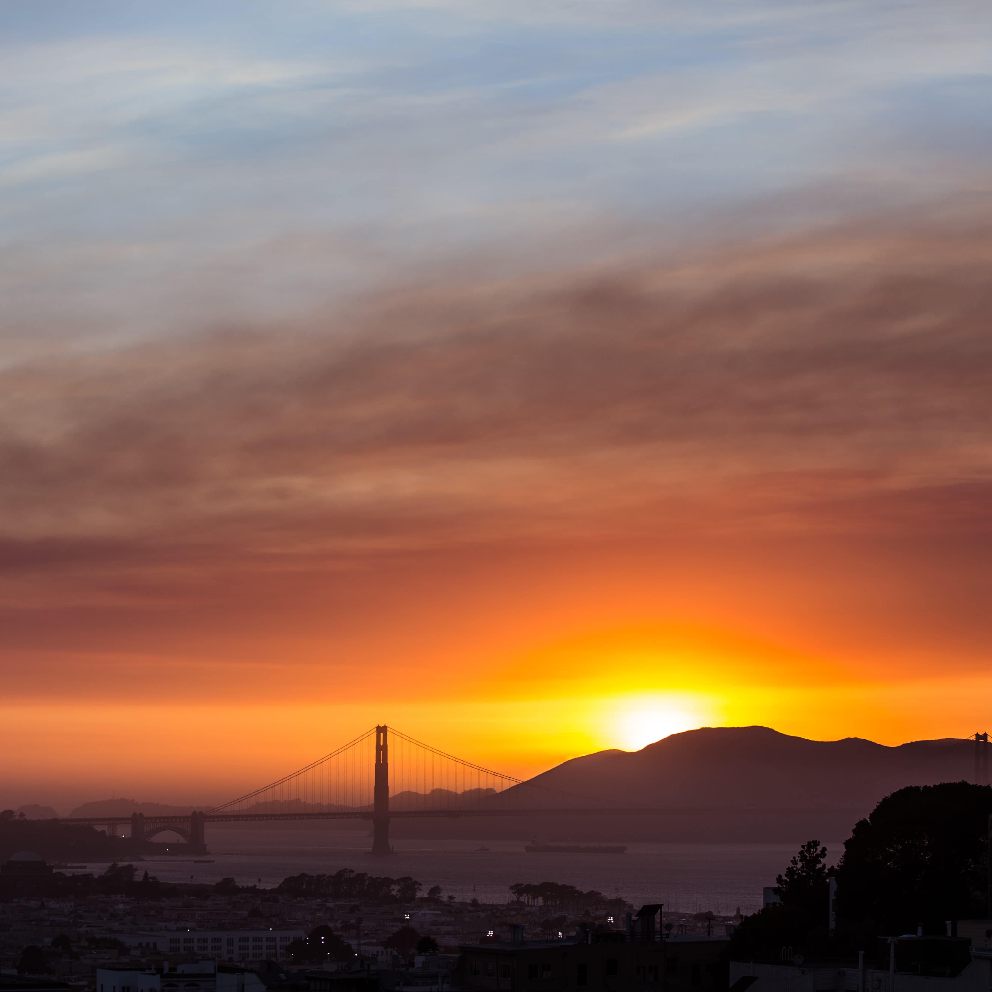 Sunset from the rooftop